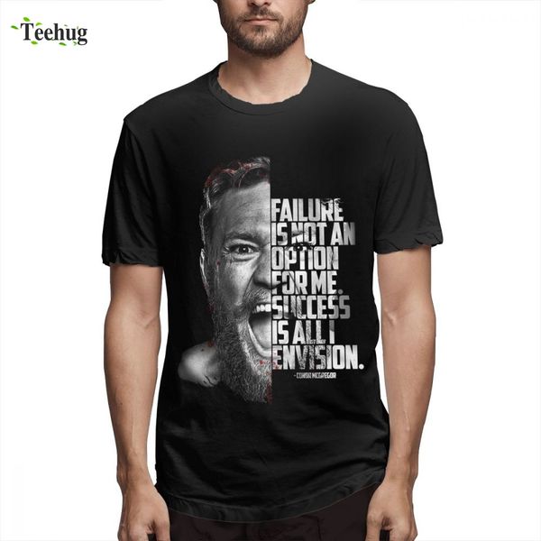 

new design conor mcgregor t shirt homme tee shirt for men 2019 new summer for man graphic t-shirt, White;black