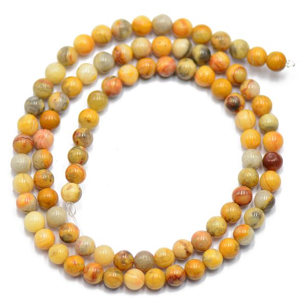 

4mm handmade agate round gemstone loose spacer beads for diy 15inch, Silver