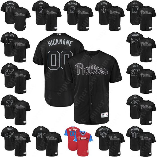 

Phillies Nickname 2019 Players Weekend Jersey Jay Bruce Zach Eflin Andrew Knapp Nick Pivetta Roman Quinn Jason Vargas Vince Velasquez Smyly