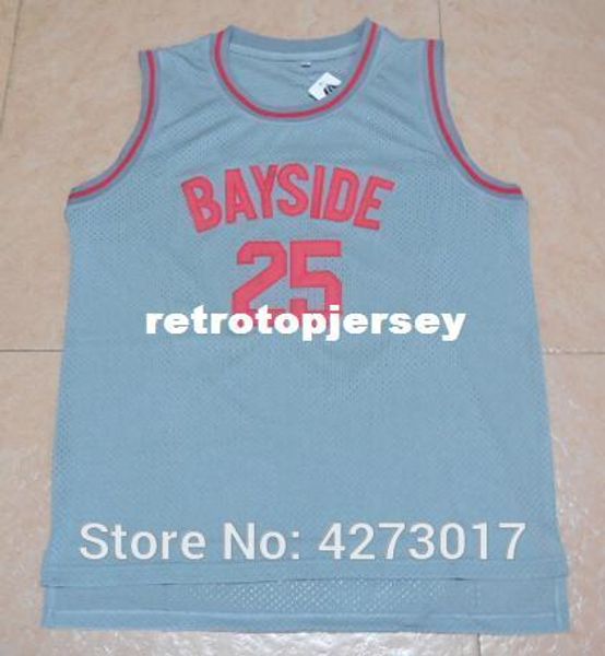 

мужские трикотажные изделия bell movie спас зэк моррис 25 # баисайд баскетбол серый джерси ncaa, Black;blue