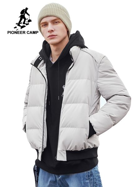 

pioneer camp new down jacket men coat winter thick black blue yellow khaki colors brand jacket men clothes 2019 ayr908240