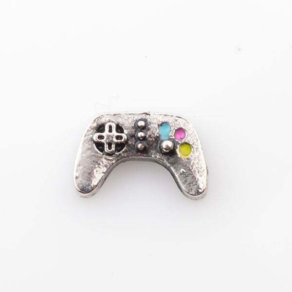 

video game controller floating charm, living locket charm fit floating charm lockets, fc4105, Golden;silver