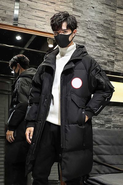 

mens winter jacket canada selling goose luxury designer jackets custom warm duck down coat trend fashion long men parka special, Black
