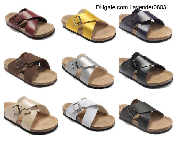 

bokon brand orlando women flat heel sandals summer men beach classic casual ventilation comfortable genuine leather, Black