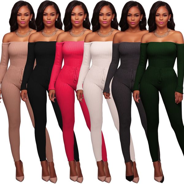 

popular new europe and the united states club ladies high elastic thread long sleeve in jumpsuits0224, Black;white