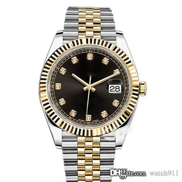 

men sapphire luxury 41mm mechanical watch m126333-0006 calendar stainless steel waterproof sports mechanical watch factory sales, Slivery;brown