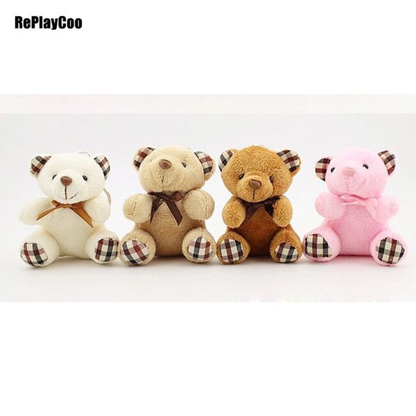 

25pcs/lot mini teddy bear stuffed plush toys 8cm small bear stuffed toys pelucia pendant kids birthday gift party decor 004