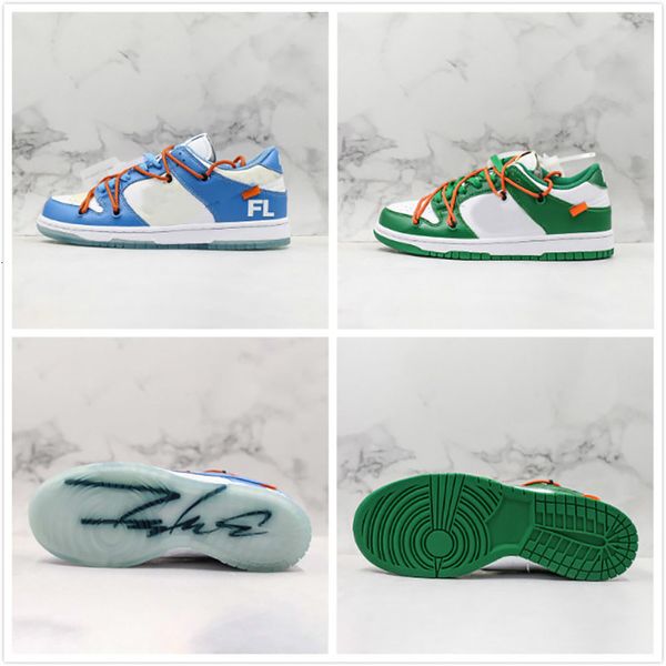 

новый sb dunk low x white pro og qs спортивная обувь белый синий зеленый скейтборд обувь оранжевый шнурки мужчины женщины прохладный дизайне