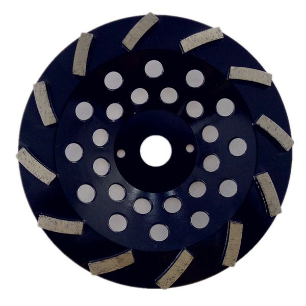 

gd39 concrete floor polishing pad 7 inch diamond grinding cup wheel grinding disc with 12 segments for concrete floor 9pcs