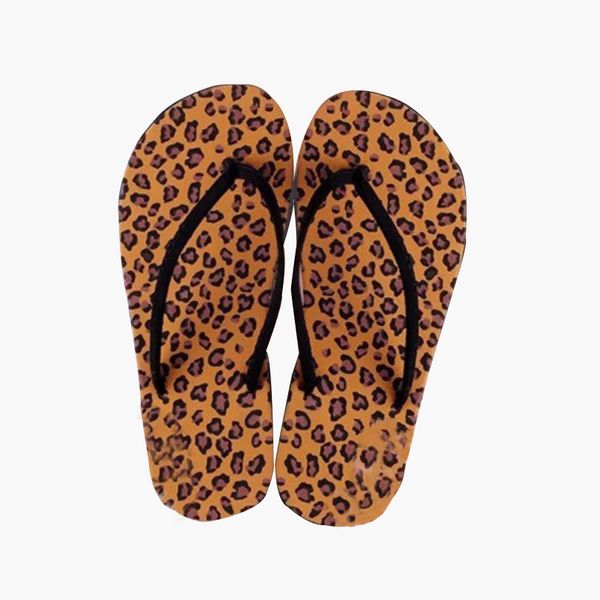 

Women Leopard Slippers Summer Beach Casual Shoes Flat Heel Flip Flops Shoes Indoor Outdoor Female Lightweight Mujer slides Light