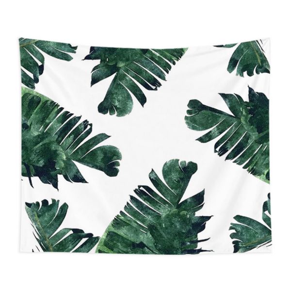 

nordic tropical green plants hanging wall tapestries mandala bohemian tapestry landscape wallpaper wall art shawl throw
