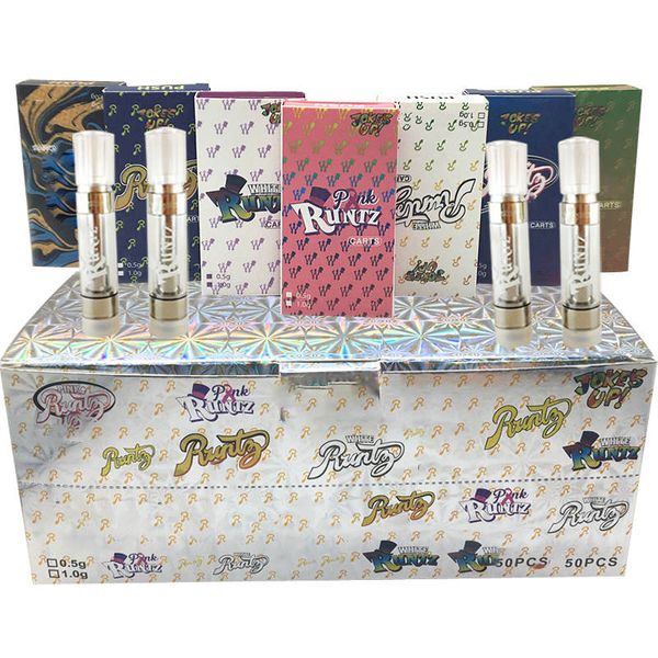

Runtz картридж Упаковка Runts 510 темы Vape Pen Испаритель 0,8 мл 1мл керамический картридж Vape M6T E Сигареты Vape Телеги масло Атомайзеры