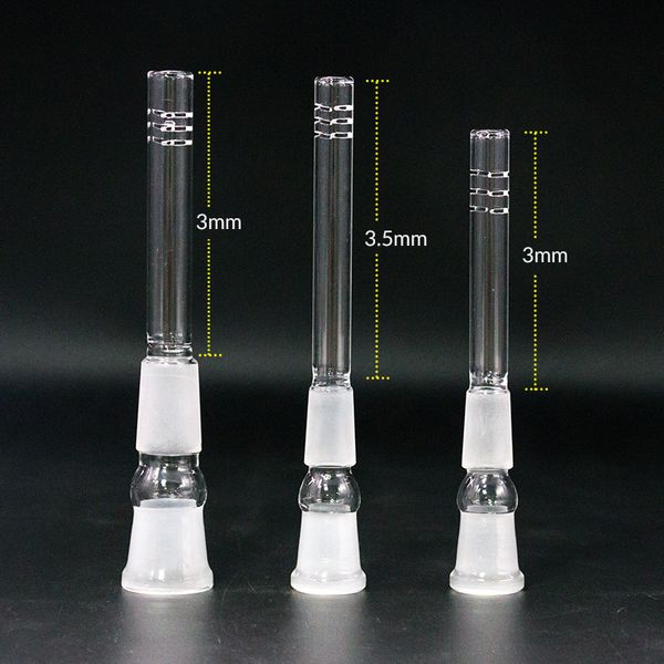 Rauchen Zubehör Glas Downstem Diffusor 14mm 18mm Männlich Weiblich Down Stem Für Becher Bongs Dab Rigs