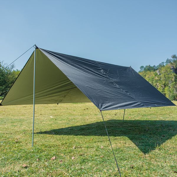 

waterproof rectangle sunshade sail shelter patio shade cloth uv/rain resistant tent tarp hammock picnic mat for outdoor