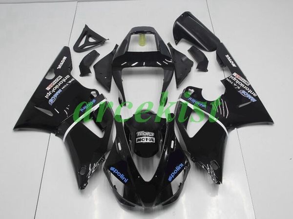 

4 бесплатные подарки новый abs мотоцикл полный обтекатели комплекты подходят для yamaha yzf r1 1998 1999 98 99 орган, черный глянцевый