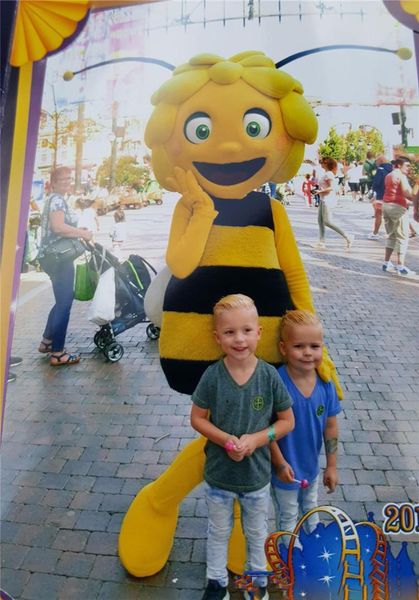 

2019 discount factory sale maya the bees mascot costume for fancy dress outfit ing, Red;yellow