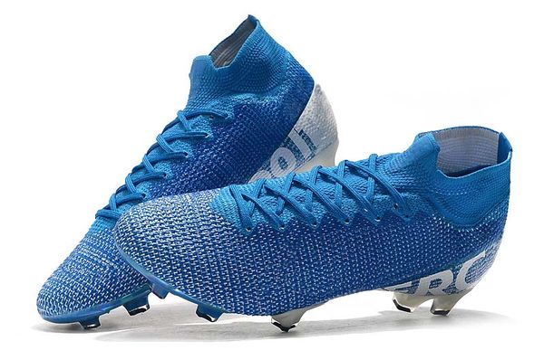 

superfly 7 elite cr7 fg football boots fg men soccer shoes blue white soccer cleats