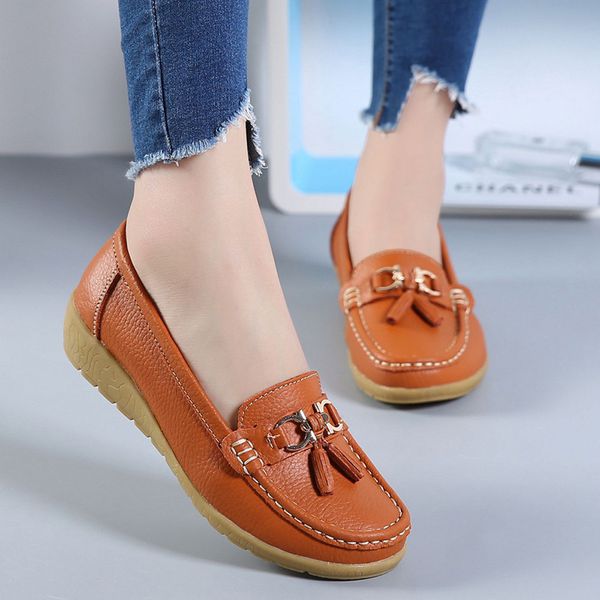 

brown bowknot casual boat shoes slip on lazy women shoes casual wedges soft bottom outdoor leisure lightweight peas boat, Black