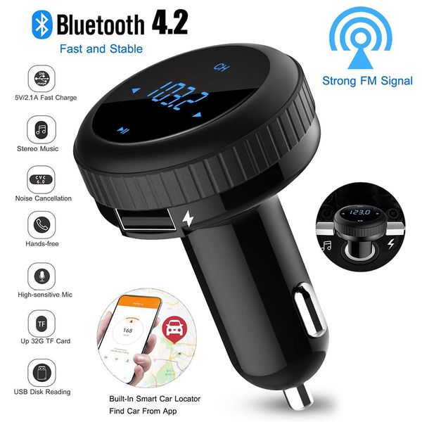

dual usb charger in car wireless bluetooth kit fm transmitter handsmp3 player