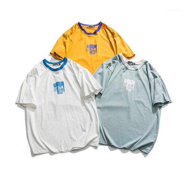 

tshirt лето дизайнер с коротким рукавом экипаж шеи сыпучие tshirt мужской повседневная одежда mens high street, White;black