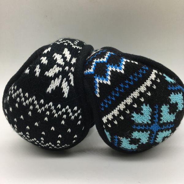 

нагреть холодную зиму вязание жаккардового earmuffs модных мужчин и женщин вообще раскладной earmuffs, Blue;gray