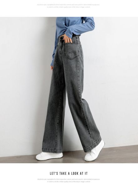 

charcoal women's tailored waist and hip princess jeans bk428, Blue