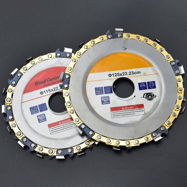 

105mm/125mm/115mm woodworking chain grinder chain saws disc plate tool angle grinding tool wood carving disc