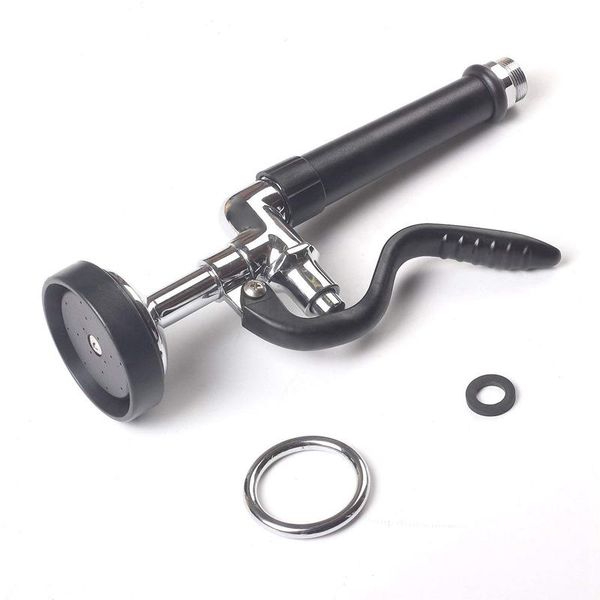 

pre rinse sprayer commercial kitchen faucet parts chrome finished (black)