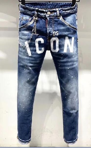 

new men jeans ripped for men skinny jeans pants mens zipper outwear man pants 9626, Blue