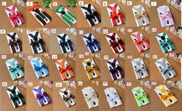 

120 et lot children candy color u pender bowtie et kid y back adju table ela tic boy u pender bow tie