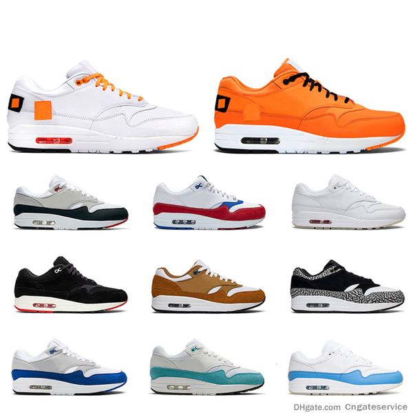 

2019 men women running shoes 1 anniversary royal patch atomic teal parra bred elephant 87 mens trainers fashion sports sneakers size 36-45