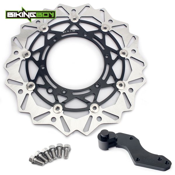 

bikingboy 320mm oversize front brake discs disks rotors brakcet bolts for 620 625 640 lc4 supermoto 620 625 640 lc4 sc