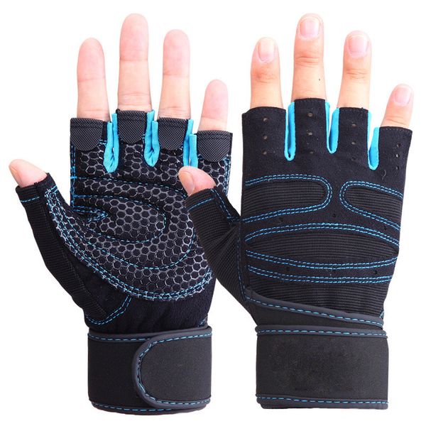 Modisch – Damen-Halbfinger-Fitness-Handschuhe, Gewichtheberhandschuhe, schützen das Handgelenk, Fitnessstudio, Training, fingerlose Gewichtheben-Sporthandschuhe