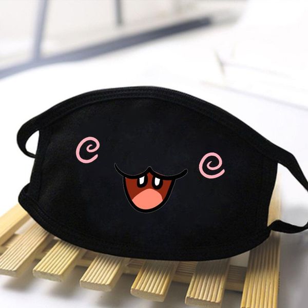 

personality expression lovely masks dustproof mouth-muffle black casual mouth mask anti haze dust washable reusable warm masks exrhm