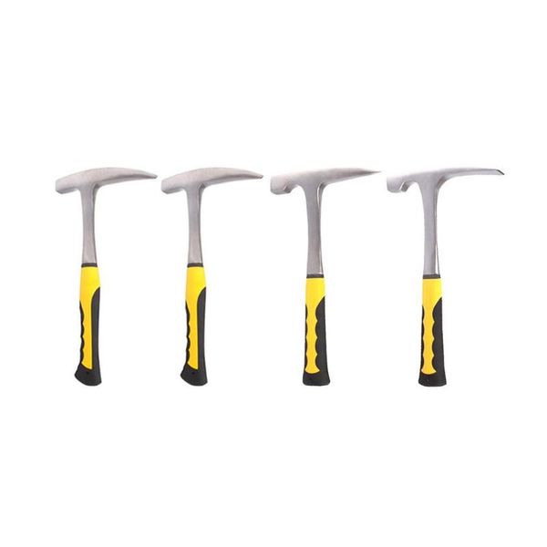 

geological exploration hammer solid steel rock pick with pointed tip flat tip mineral exploration geology hammer