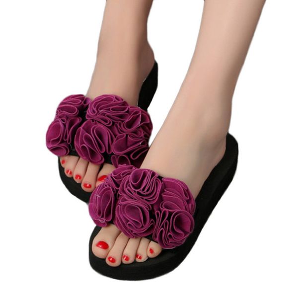 

puimentiua torridity woman shoes women flower torridity sandals slipper indoor outdoor -flops beach shoes ladies slipper 2020, Black