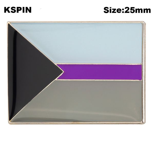 

demisexual pride flag lapal pin on backpack pins for clothes xy0584, Gray