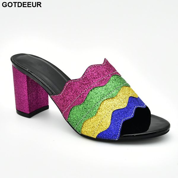

latest summer high heeled shoes for women women shoes decorated with rhinestone ladies elegant italian party pumps, Black