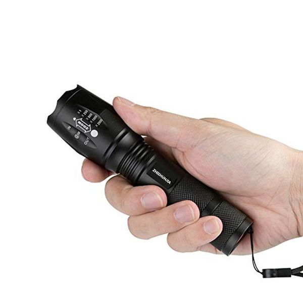 

zhishunjia портативный 1200lm t6 фонарик для наружного 2pcs