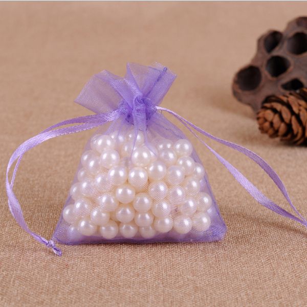 

lovely color drawstring mesh bag for gift and jewelry size 7*9cm