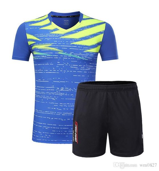 

badminton team jersey + shorts,men/women tennis clothes sets,table tennis wear shirt,tennis/table tennis clothes t-shirt suit, White;yellow