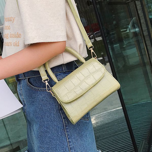 

ocardian handbag fashion women retro solid color vintage leather flap handbag messenger simple female crossbody bag a27