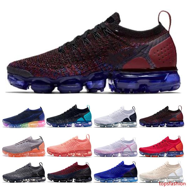 

knit 2.0 fly running shoes for men women triple black white be true crimson pulse designer shoes sneakers