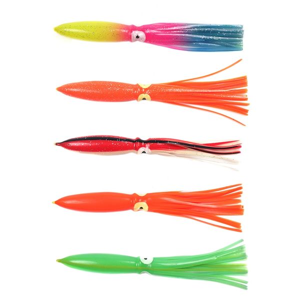 

artificial bait squid / ocs shape reusable soft fluorescence night-luminous ocean seawater fishing baits accessories