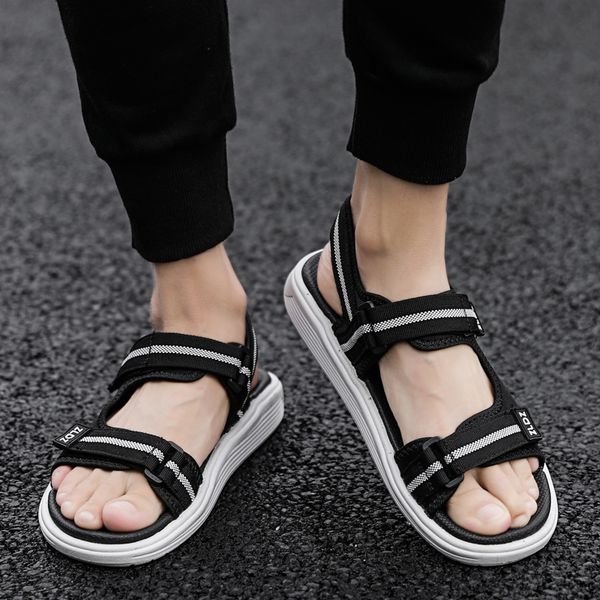 

2019 summer man sandals men's breathable casual shoes tenis sapato masculino adulto zapatos de hombre beach sandals for men, Black