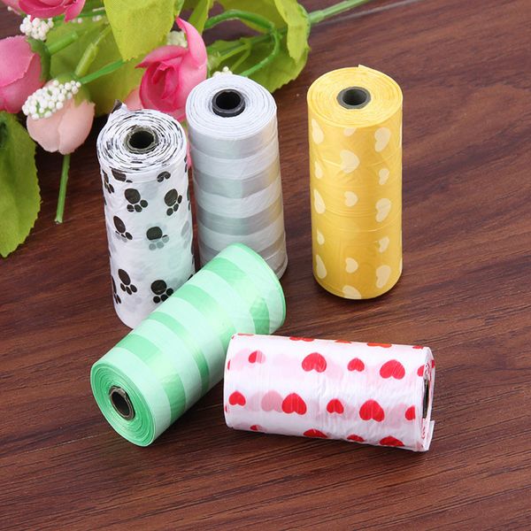 

transer dog cat bags plastic 10roll 150pcs degradable pet waste poop bags dog cat clean up refill garbage bagdrop shipping set6