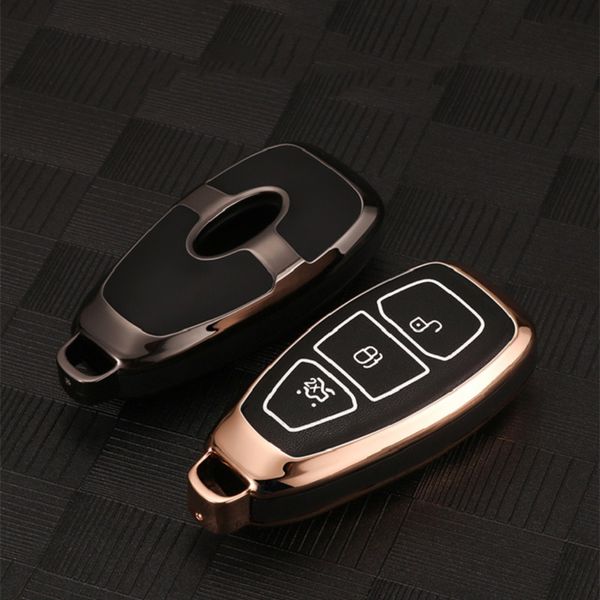 

zinc alloy luminous car remote key case cover for fiesta focus 2 3 mk2 mk3 mondeo mk4 ecosport kuga escape explorer ranger