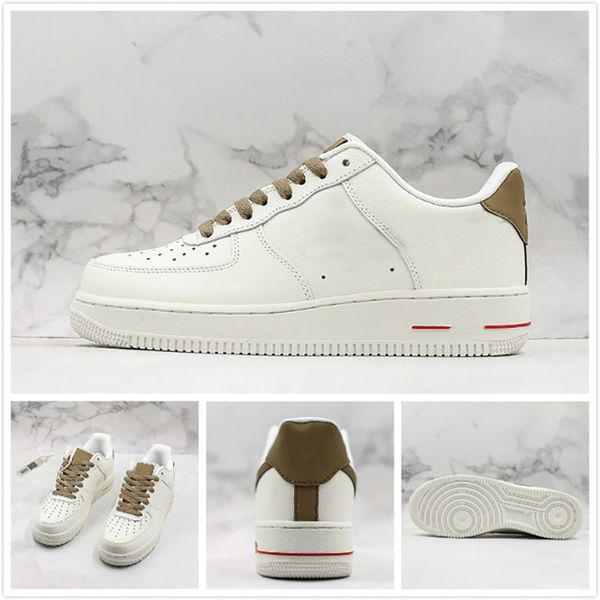 

New Arrival 1 07 Low ID Skateboard Shoes Men Women Cream White Brown Comfortable Outdoor Trainer Sneakers