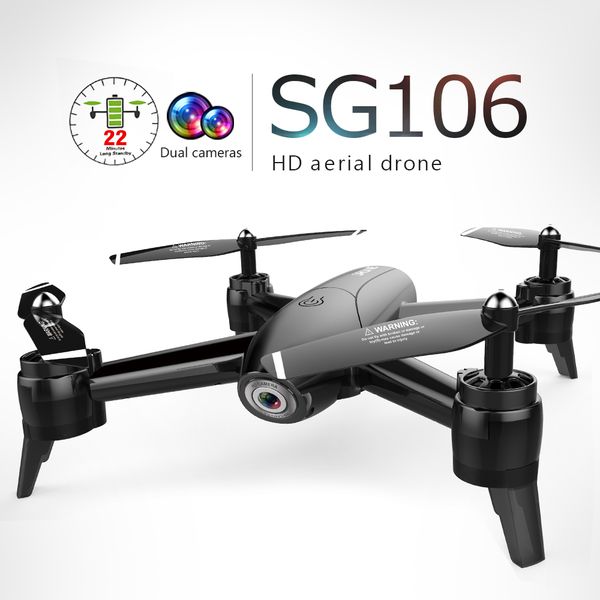 

2019 New Arrival SG106 RC Drone Optical Flow 1080P HD Dual Camera Real Time Aerial Video RC Quadcopter Aircraft Positioning RTF