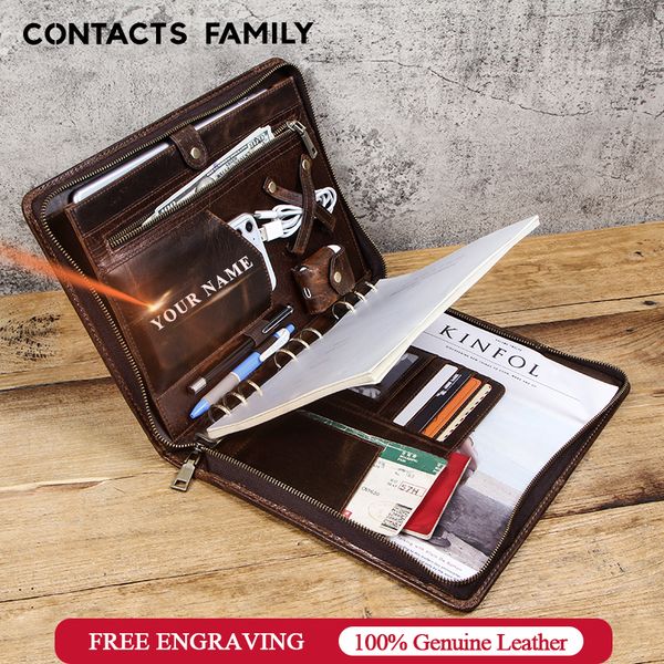 

retro nubuck leather case for ipad pro 10.5 air 3 2 11 9-ring binder padfolio b5 folder tablet case for ipad 9.7 zipper holder, Golden;silver